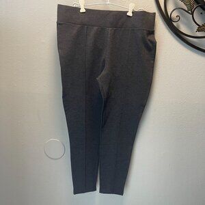 Seven7 Womens Charcoal‎ Gray Pull-On Stretch Tapered Pants XL